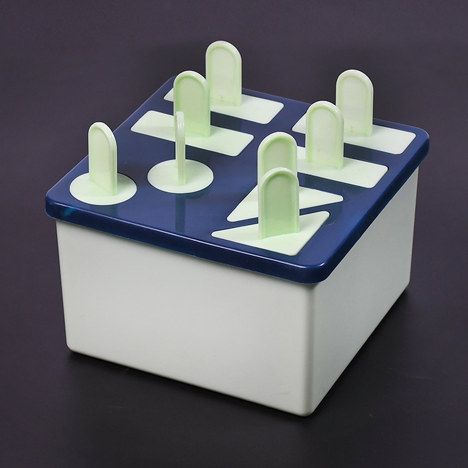 candymaker1_ecd692b8-fe15-4c75-bcda-5f81111f5cae.jpg Plastic Kulfi Mold, Kulfi Molds 8 pcs Tray Ice Cream Mold (Brown Box) - Front View by Nari Haat, Indian ethnic wear, ...