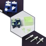 Plastic Kulfi Mold, Kulfi Molds 8 pcs Tray Ice Cream Mold (Brown Box) - Closeup Embroidery by Nari Haat, Indian ethni...