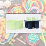 Plastic Kulfi Mold, Kulfi Molds 8 pcs Tray Ice Cream Mold Reusable - Fabric Detail by Nari Haat, Indian ethnic wear, ...