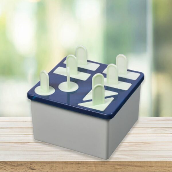 Plastic Kulfi Mold, Kulfi Molds 8 pcs Tray Ice Cream Mold Reusable - Front View by Nari Haat, Indian ethnic wear, wom...