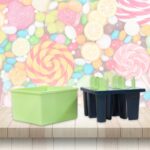 Plastic Kulfi Mold, Kulfi Molds 8 pcs Tray Ice Cream Mold (Brown Box) - Fabric Detail by Nari Haat, Indian ethnic wea...