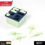 Plastic Kulfi Mold, Kulfi Molds 8 pcs Tray Ice Cream Mold Reusable - With Dupatta by Nari Haat, Indian ethnic wear, w...