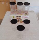 Air Tight Kitchen Storage Container (Approx - 1100Ml, Set of 6pcs) - Full Detail by Nari Haat, Indian ethnic wear, wo...