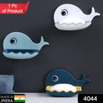 Fish Shape Wall-Mounted Double Layer Soap Holder for Bathroom & Kitchen - With Dupatta by Nari Haat, Indian ethnic we...