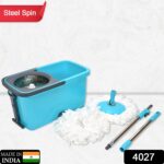 Quick Spin Mop – Plastic Floor Cleaner with Big Bucket & Easy Wheels - With Dupatta by Nari Haat, Indian ethnic wea...