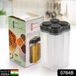 Plastic Lock Food Storage 4 Section Container Jar for Grocery, Fridge Container. - Full Detail by Nari Haat, Indian e...