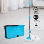 Quick Spin Mop – Plastic Floor Cleaner with Big Bucket & Easy Wheels - Front View by Nari Haat, Indian ethnic wear,...