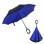 Windproof Reverse Umbrella with C-Handle