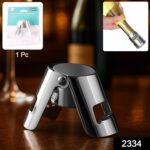Stainless Steel Sealed Sparkling Champagne Bottle Stopper Big size - Image 2