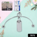 Mini Steel Balance Toy Newton Cradle Pendulum Desk Metal Decoration for Home Crafts - Fabric Detail by Nari Haat, Ind...
