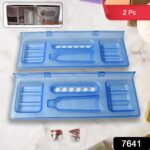 Pure Source India 4-in-1 Glass Soap Dish with Stand – Stylish Bathroom Ware - With Dupatta by Nari Haat, Indian eth...