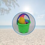 Beach Sand Castle Toy Set for Kids - 6 Pcs Summer Play - Fabric Detail by Nari Haat, Indian ethnic wear, women clothi...