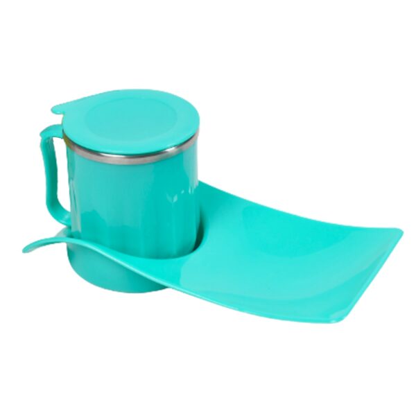 Snack Tray with Steel Cup