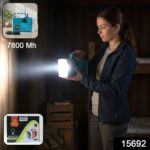OMEGA 7800mAh Rechargeable LED Laser Torch Light (1 Pc) - Image 2