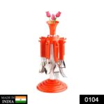 New Stylish 24 Pcs Plastic, Stainless Steel Cutlery Set (Pack of 24) - Image 8