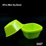 Square Plastic Bowl For Serving Food (Pack of 4) - Image 7