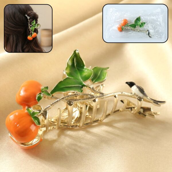 Elegant Fruit & Leaf Decorative Hair Claw Clip (1 Pc)