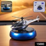 Solar Helicopter Car Dashboard Air Freshener Rotating Perfume Decor - Image 2