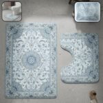2 In 1 Designer Bathroom Mat Set