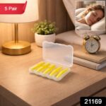 Soft Reusable Foam Ear Plugs with Storage Case (5 Pair) - Image 2