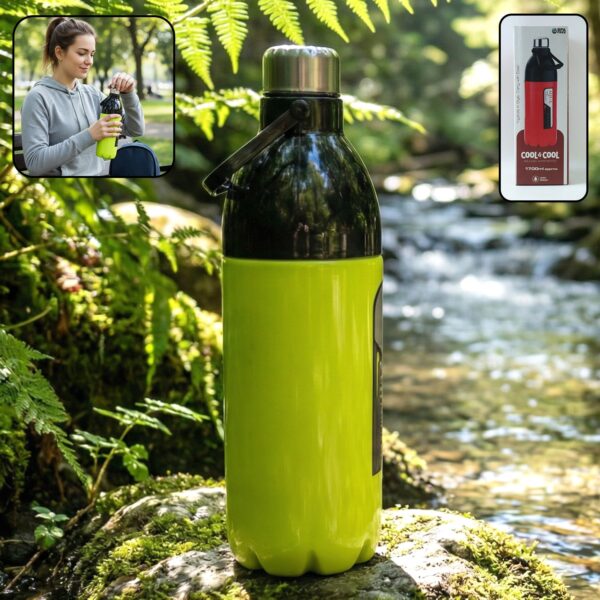 Extra Large 1700ML Leakproof Water Bottle with Carry Strap