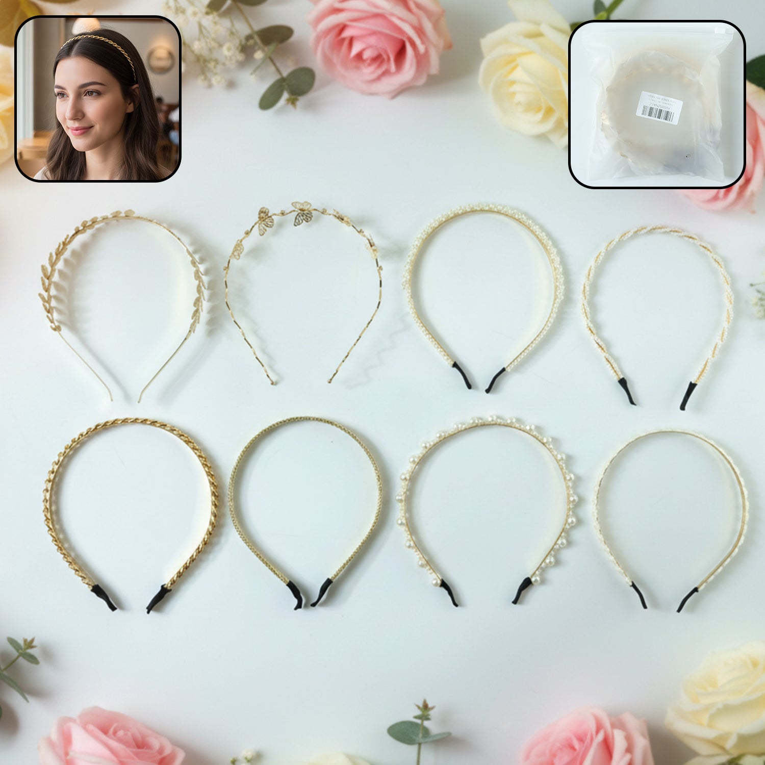 01_14a97cab-6044-4ded-b12e-ca008c300aa5.jpg Designer Hair Band Set (8 Pc Set) - Image 1