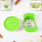 Apex Apple Cutter with Container – Unbreakable ABS Body & Stainless Steel Blades