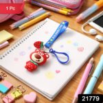 Cute Teddy Bear Keychain with Rainbow Strap (1 Pc) - Image 2