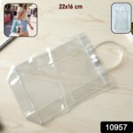 Transparent PVC Carry Bag (1 Pc, 22 x 16 Cm) - Image 2