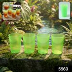 Reusable Plastic Drinking Tumblers - 4-Piece Transparent Water Cup Set - Image 2