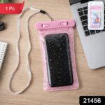 Pink Waterproof Phone Pouch Bag, Mobile cover (1 Pc) - Image 2