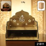 Wooden Temple Style Home Mandir stand for Pooja - Image 2