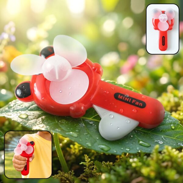 Hand Press Mini Portable Fan Toy (1 Pc, Mix Color & Design)