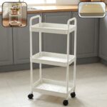 3 Layer Multipurpose Rolling Storage Trolley (1 Pc) - Image 4