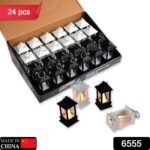 Classic Style Lantern With Artificial Rustic Battery-Operated Flameless Candle Light For Home Decoration (Pack of 24) - Image 2