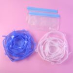 12 Peace Reusable Stretch Lids Set with 2 Storage Pouches – Flexible Food Cover Lids - Image 6