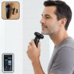 Rechargeable Electric Rotary Shaver Trimmer for Men (1 Set)