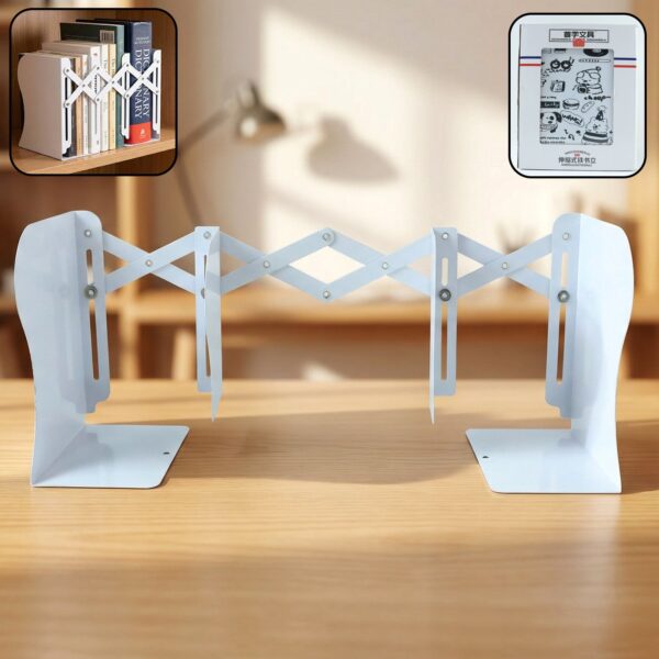 Adjustable Telescopic Iron Desk Book Stand (1 Pc)
