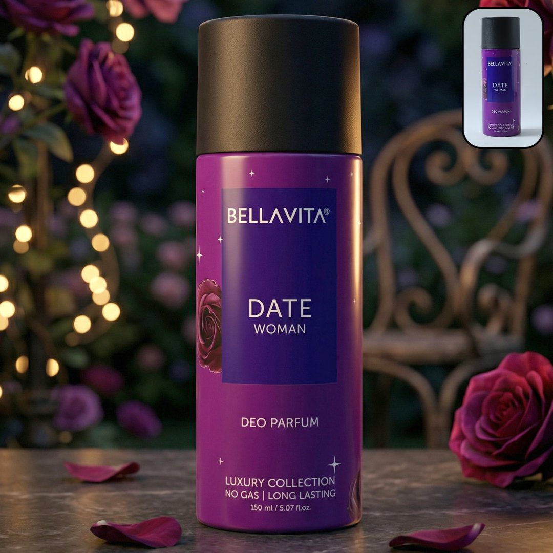 01_40ecaf85-da09-46e0-9545-145d9977c517.jpg Bellavita Date Woman Deo Perfume Body Spray 150 ML - Image 1