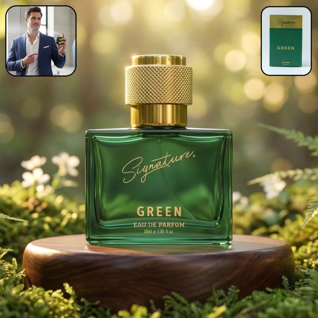 Signature Green Eau De Perfume 30 ML bottle for men