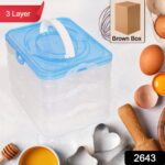 3-Layer Plastic Refrigerator Egg Storage Box (36 Grid) - Image 11