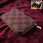 Zip closure card holder wallet