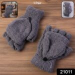 Winter Fingerless Gloves – Soft Warm Hand Gloves for Men & Women  (1 Pair) - Image 2