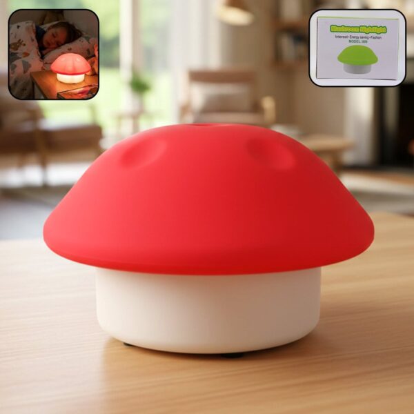 Mushroom Shaped LED Night Light Mix Color