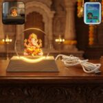 Premium 3D Lord Ganesha Acrylic LED Night Lamp