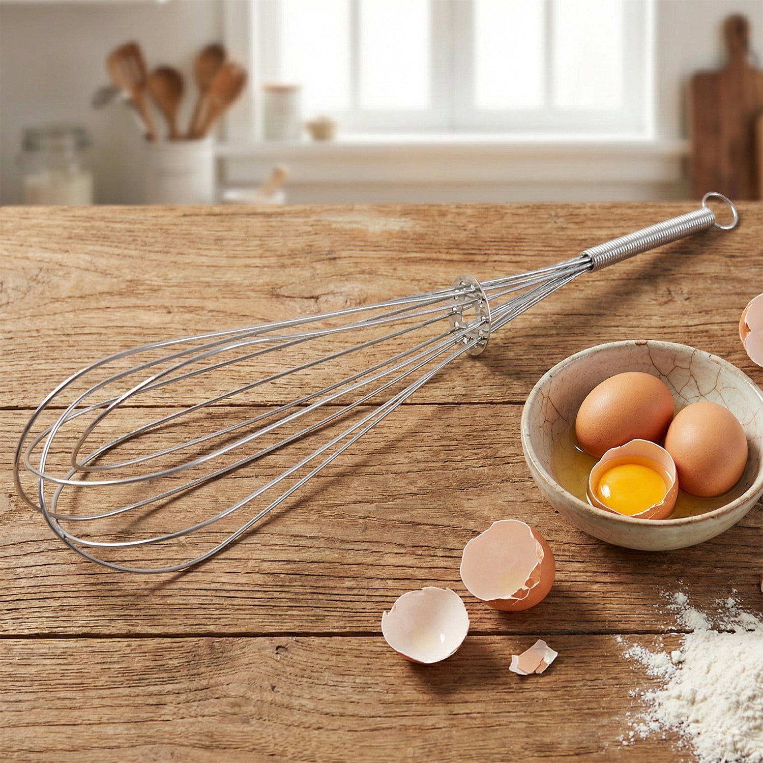 Manual Stainless Steel Egg Beater Whisk