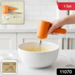Portable USB Rechargeable Electric Handheld Whisk Mixer (1 Set) - Image 2