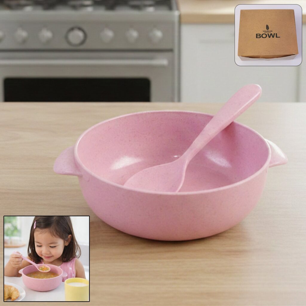 Premium Kids Feeding Bowl with Spoon Set
