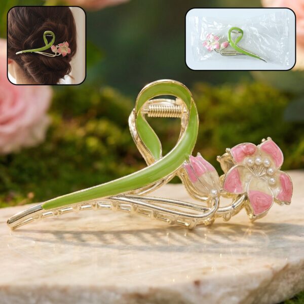 Elegant Floral Decorative Hair Claw Clip (1 Pc)