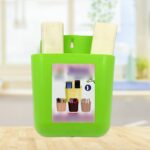 2-Section Multipurpose Wall Holder – Mobile, Remote & Makeup Brush Storage (1 Pc) - Image 6